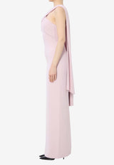 Solace London Rona Halterneck Maxi Dress Pink OS47043--PINK