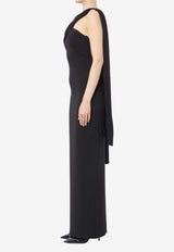 Solace London Rona Halterneck Maxi Dress Black OS47043--BLACK