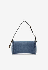 Valentino Small DeVain Denim Shoulder Bag Blue 8W0B0T31AXQ/S_VALE-CXJ