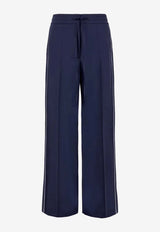 P.A.R.O.S.H. Zlina Elasticated Straight-Leg Pants Blue D233021ZLINA_012