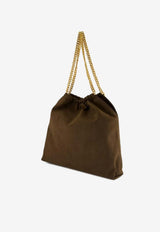 Stella McCartney Medium Falabella Chain Drawstring Shoulder Bag Brown 7B0180WP0543_2017