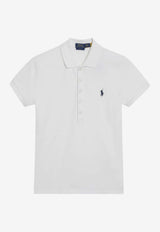 Polo Ralph Lauren Logo Embroidered Polo T-shirt White 211B18200015CO/S_POLOR-WHT