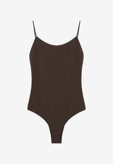 Jacquemus Cabana Ruffled One-Piece Swimsuit Brown OPW00050AW00096/S_JACQM-850