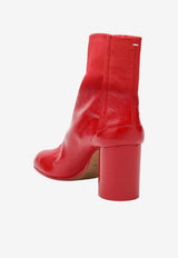 Maison Margiela Tabi 80 Patent Leather Ankle Boots Red S58WU0260P7644/S_MARGI-T4417