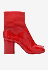 Maison Margiela Tabi 80 Patent Leather Ankle Boots Red S58WU0260P7644/S_MARGI-T4417