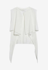 Jacquemus Moisson Draped Tank Top White TOW00910AJ00254/S_JACQM-100