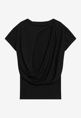 Jacquemus Mistral Draped Top Black TOW00912AJ00253/S_JACQM-990