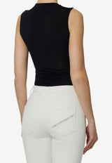Elisabetta Franchi Jewel-Detail Crewneck Top Black TO03761E2_110