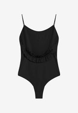 Jacquemus Cabana Ruffled One-Piece Swimsuit Black OPW00050AW00096/S_JACQM-990