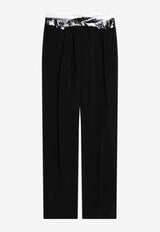 Maison Margiela Tailored Pants with Taped Waistband Black S29KA0401M35901/S_MARGI-900