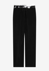 Maison Margiela Tailored Pants with Taped Waistband Black S29KA0401M35901/S_MARGI-900