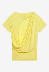 Jacquemus Mistral Draped Top Yellow TOW00912AJ00253/S_JACQM-250