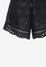 Broderie Anglaise Scalloped Shorts