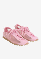 Suede and Technical Mesh Sneakers