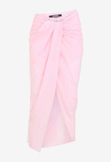 Draped Muslin Pareo Skirt
