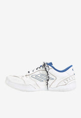 Distressed Leather Technical Sneakers