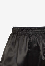 Viscose Satin Track Shorts