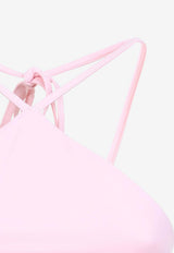 Halter-Neck Open-Back One-Piece