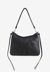 Knotted Detail Calf Leather Shoulder Bag