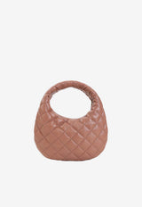 Icarino Diamond-Quilted Leather Handbag