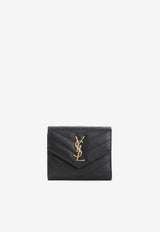 Cassandre Quilted Calf Leather Flap Wallet