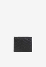 Cassandre Quilted Calf Leather Flap Wallet