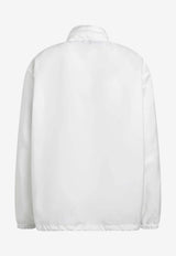 Prada Logo Patch Zip-Up Jacket White 292384OOO1WQ9/T_PRADA-F0009
