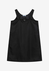 Prada Triangle Logo Mini Dress Black 230753OOO1WQ8/T_PRADA-F0002