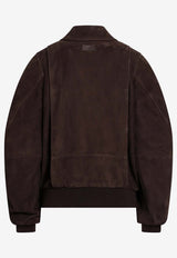 Loewe Suede Bomber Jacket Brown S540Y34LA4SUE/S_LOEW-3110