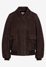 Loewe Suede Bomber Jacket Brown S540Y34LA4SUE/S_LOEW-3110