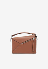 Loewe Small Puzzle Edge Calfskin Bag Brown A510P60XACLE/T_LOEW-2530