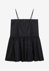 Prada Flared Mini Dress Black 230751OOO1WQ8/T_PRADA-F0002