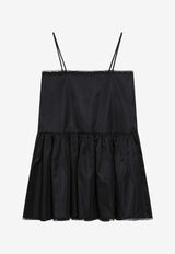 Prada Flared Mini Dress Black 230751OOO1WQ8/T_PRADA-F0002
