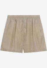 Prada Elasticated Mini Shorts Beige 22H953OOO19YE/T_PRADA-F0040