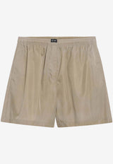 Prada Elasticated Mini Shorts Beige 22H953OOO19YE/T_PRADA-F0040