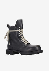 Rick Owens Army Gabe Leather Ankle Boots Black RU01F2829LOO_09