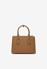 Prada Small Galleria Saffiano Leather Handbag Brown 1BA896EOONZV/T_PRADA-F03BH