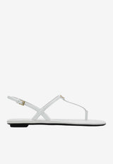 Prada Patent Leather Thong Sandals White 1Y395O005069/T_PRADA-F0009