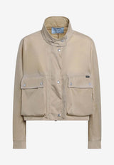 Prada High-Neck Rain Jacket Beige 29S362OOO19YE/T_PRADA-F0040