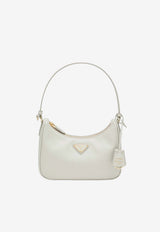 Prada Mini Re-Edition 2005 Saffiano Leather Shoulder Bag White 1N204WNZV/T_PRADA-F0CHZ