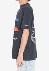 Balenciaga Lamborghini Oversized T-shirt Black 831305-TSVP9-1041