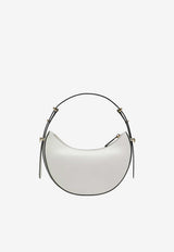 Prada Small Arqué Leather Hobo Bag White 1BC194TOMASK/T_PRADA-F0PG7