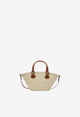 Christian Louboutin Logo Patch Basket Tote Bag Beige 1255308NF/S_LOUBO-6370