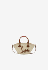 Christian Louboutin Logo Patch Basket Tote Bag Beige 1255308NF/S_LOUBO-6370