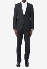 Tagliatore Single-Breasted Virgin Wool Tuxedo Black SFBR18A01-070001-N5712