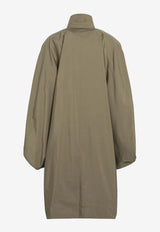 Chloé Oversized Cape Coat Green CH26UMA12144/S_CHLOE-3B6