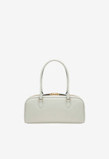 Prada Triangle Logo Leather Top Handle Bag White 1BB170OOO2CYS/T_PRADA-F0PG7