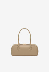 Prada Triangle Logo Leather Top Handle Bag Beige 1BB170OOO2CYS/T_PRADA-F0036
