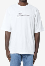Jacquemus Signature Logo Print T-shirt White ETSM00639A-J00289-100