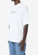 Jacquemus Signature Logo Print T-shirt White ETSM00639A-J00289-100